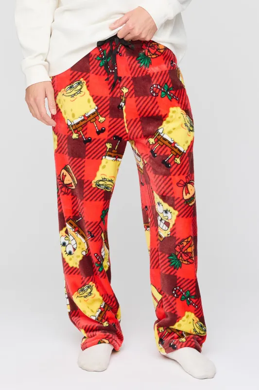 Cartoon Christmas Plush Pajama Pant made by Urban Planet