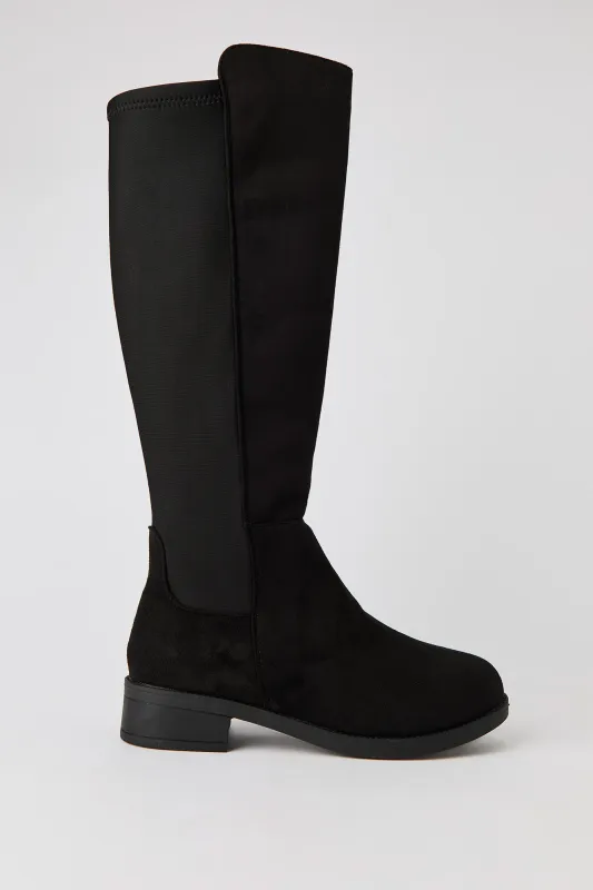 Faux Suede Knee High Boots made by Stitches