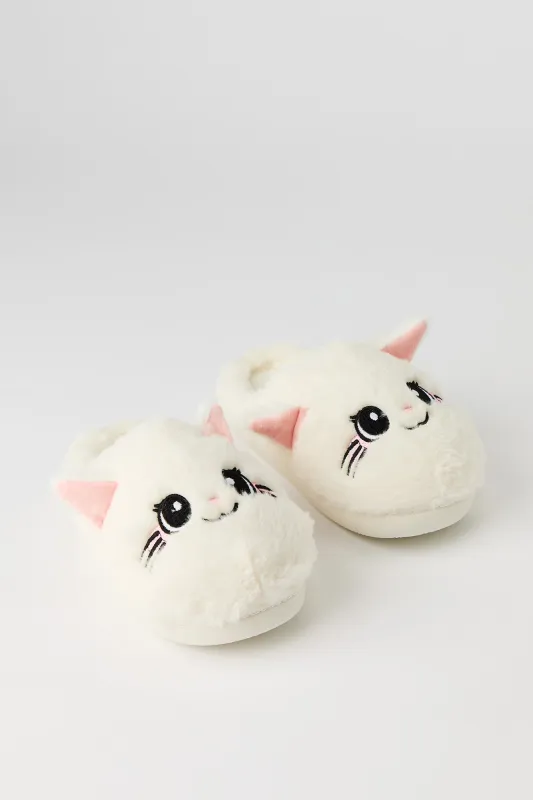 3D Cat Plush Slipper made by Stitches