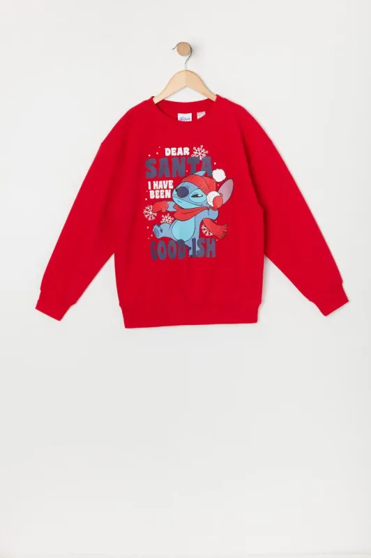 Chandail de Noël à imprimé Stitch pour fille sold by Urban Planet