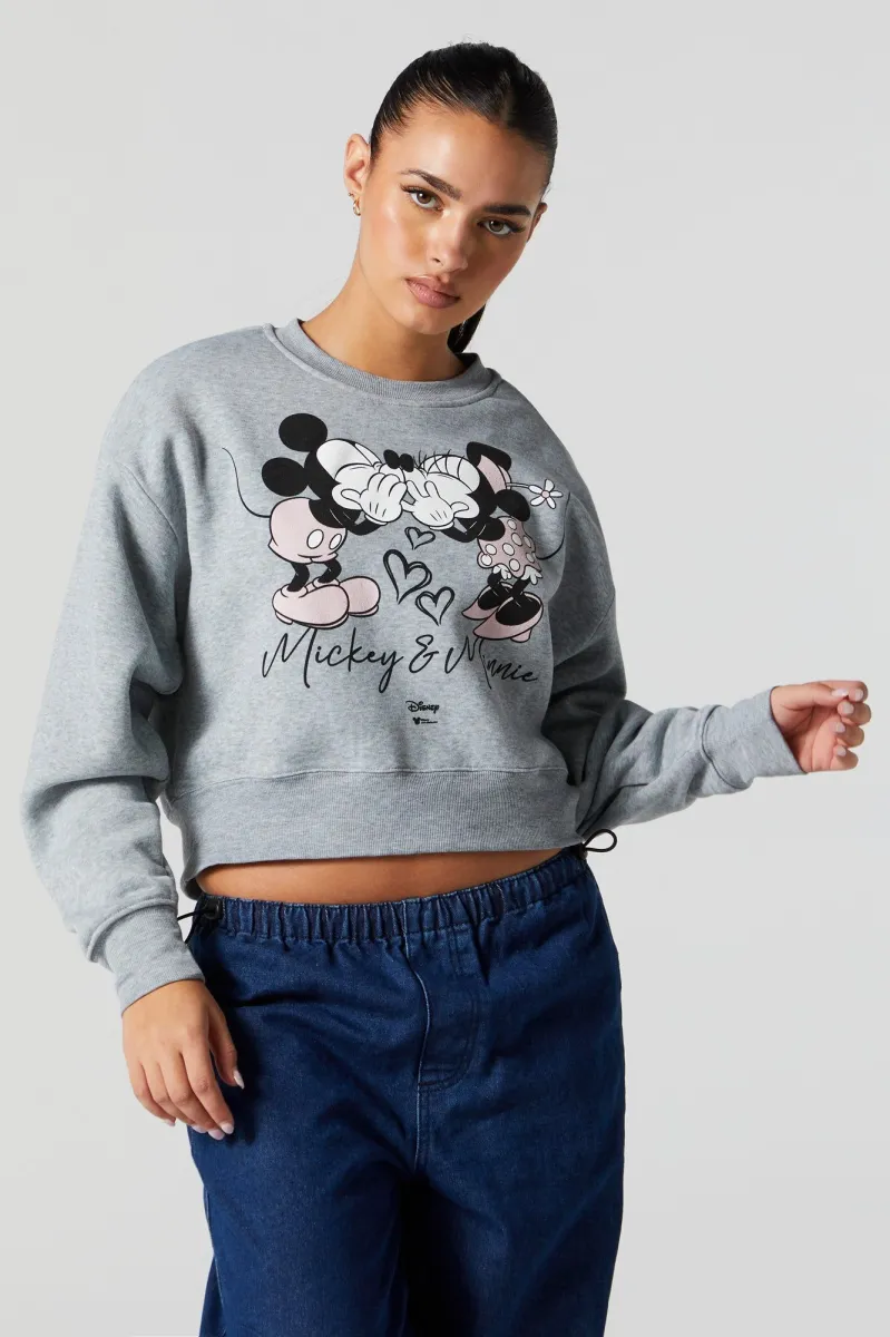 Chandail en molleton à imprimé Mickey and Minnie sold by Urban Planet