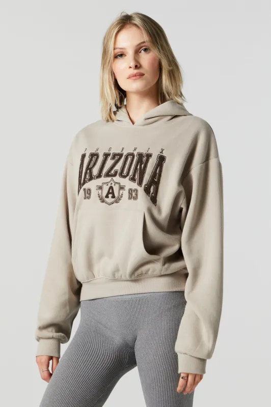 Haut à capuchon en molleton avec motif brodé en chenille Arizona sold by Urban Planet