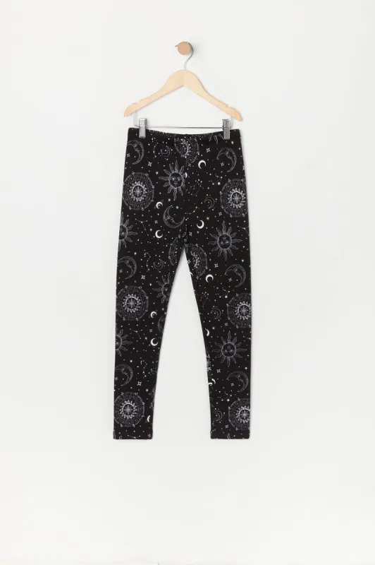 Legging doublé de similifourrure à imprimé Céleste pour fille sold by Urban Planet