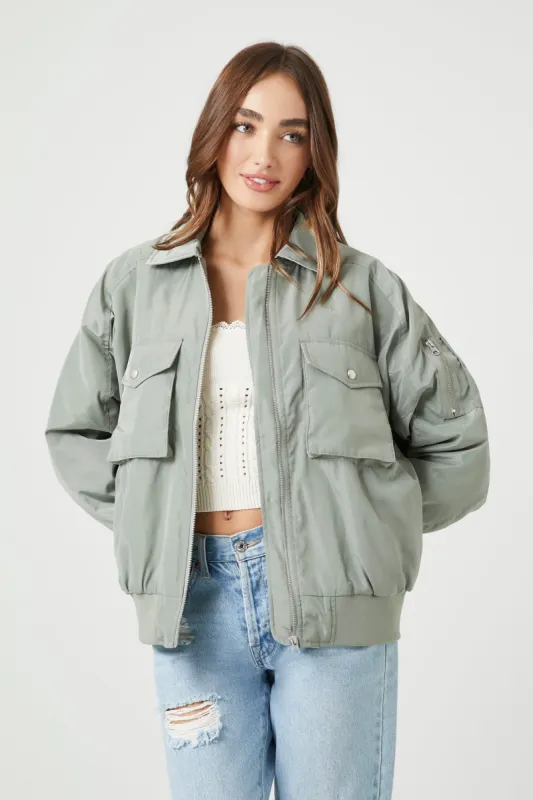 Blouson aviateur avec fermeture à glissière sold by Urban Planet