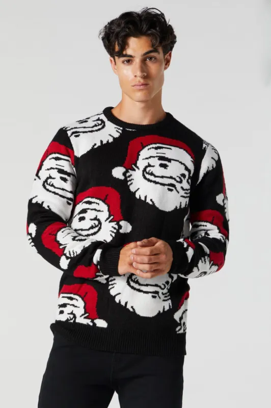 Santa Jacquard Knit Ugly Xmas Sweater sold by Urban Planet