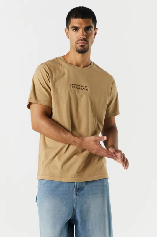 T-shirt avec motif brodé Strive For Excellence sold by Urban Planet