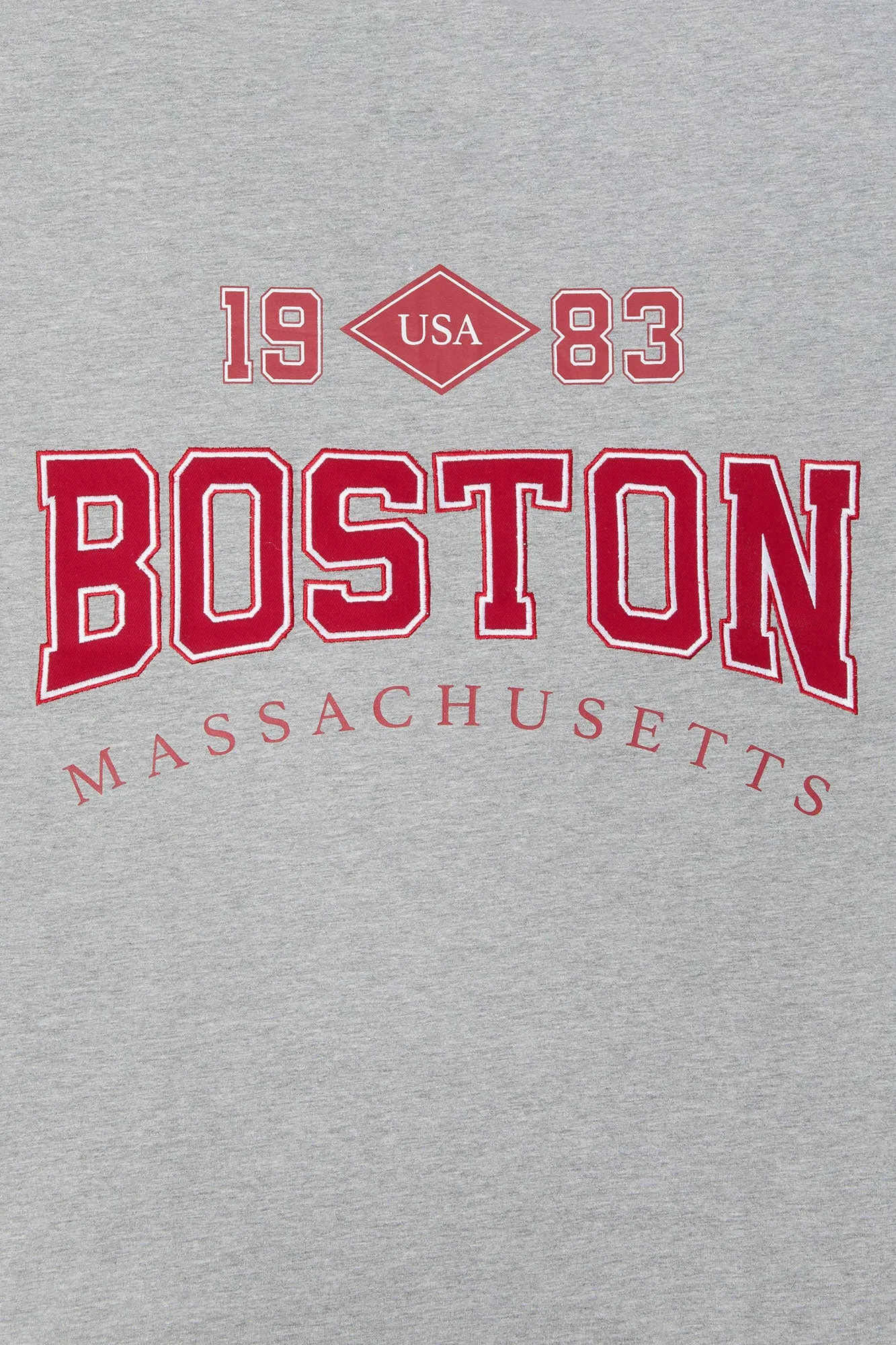 Boston Embroidered T-Shirt sold by Urban Planet product image thumbnail 4