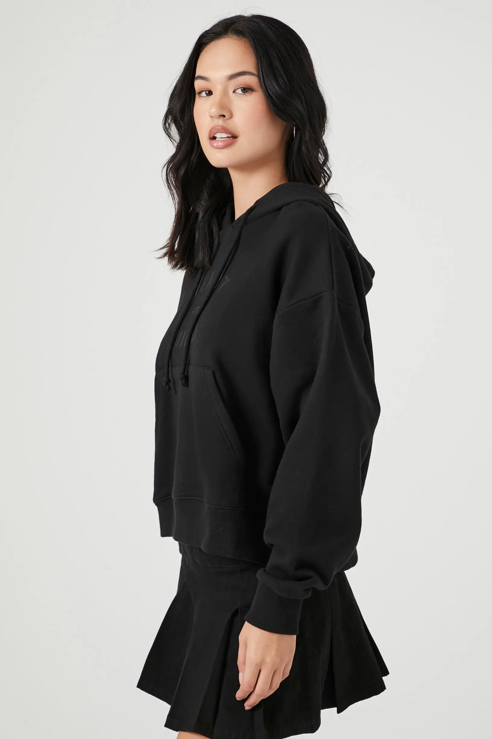 Haut à capuchon à imprimé Heart and Mind sold by Urban Planet product image thumbnail 2