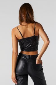 Sequin Bustier Top sold by Urban Planet