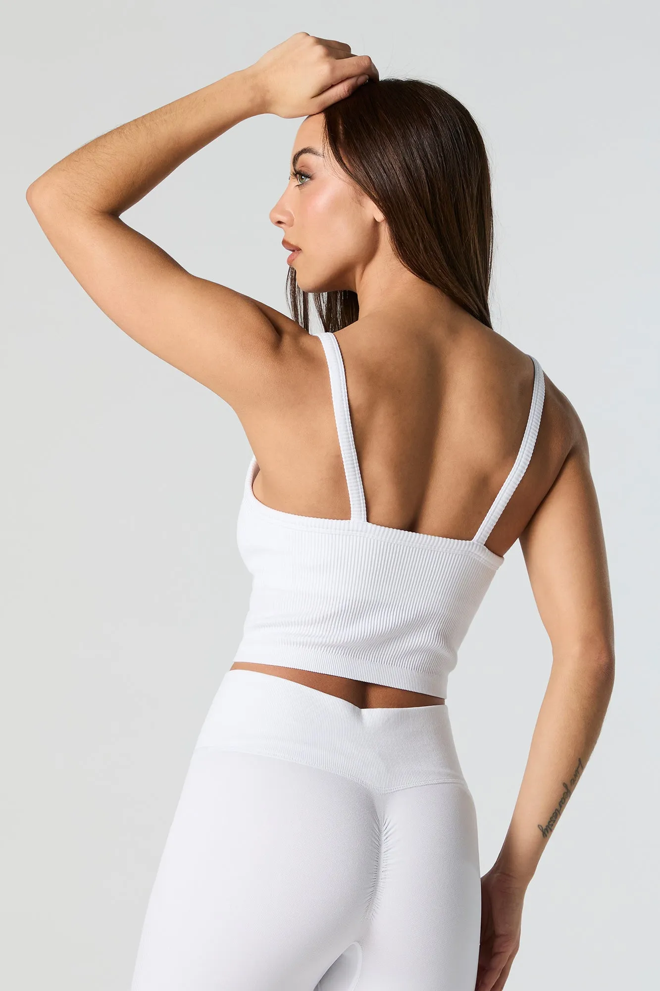 Débardeur Active côtelé sans couture à encolure dégagée sold by Urban Planet product image thumbnail 5