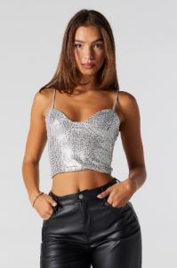 Sequin Bustier Top sold by Urban Planet