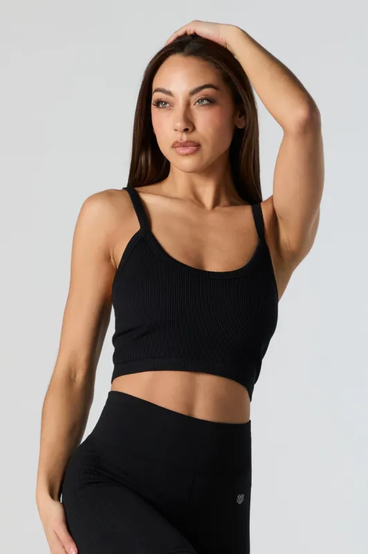 Débardeur Active côtelé sans couture à encolure dégagée sold by Urban Planet