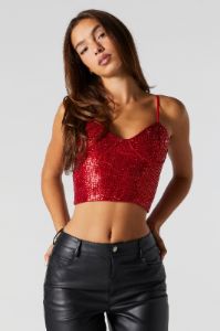 Sequin Bustier Top sold by Urban Planet