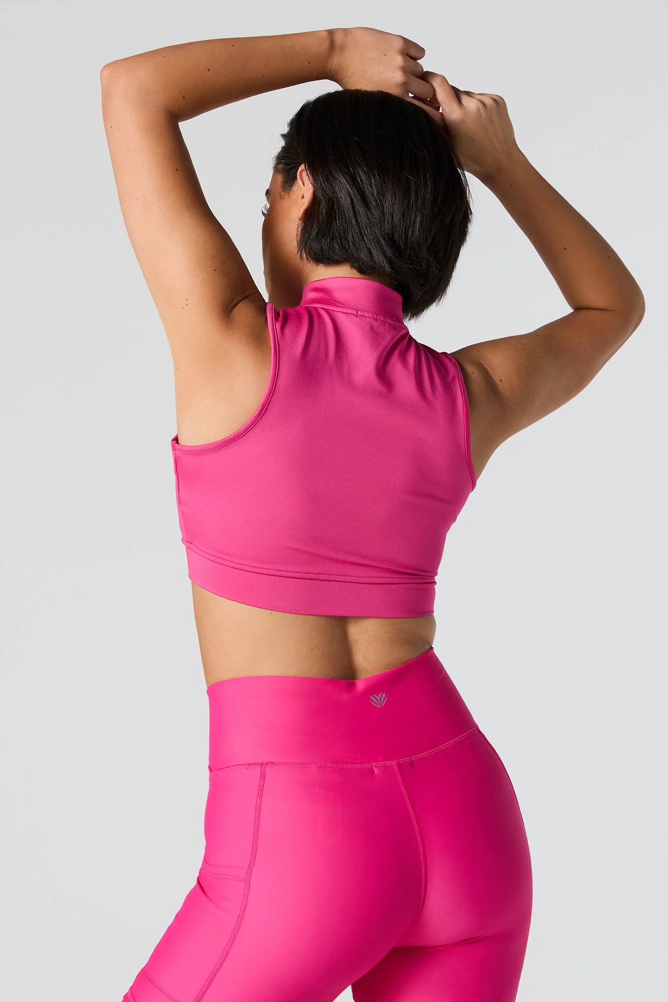 Active Zip-Up Cropped Tank sold by Urban Planet product image thumbnail 5