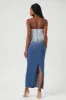 Robe maxi tubulaire en denim ombré sold by Urban Planet