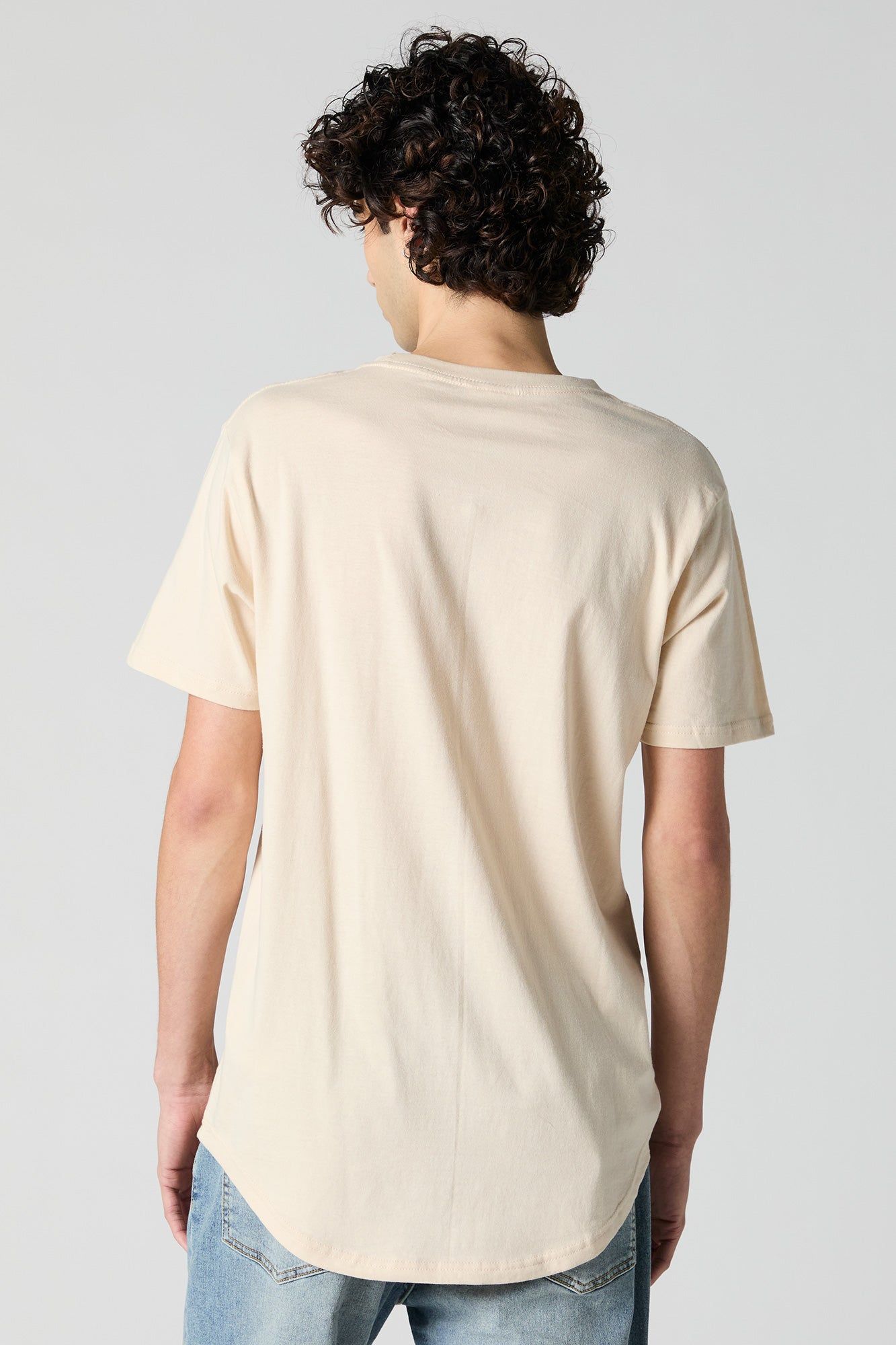 Longline Crewneck T-Shirt sold by Urban Planet product image thumbnail 2