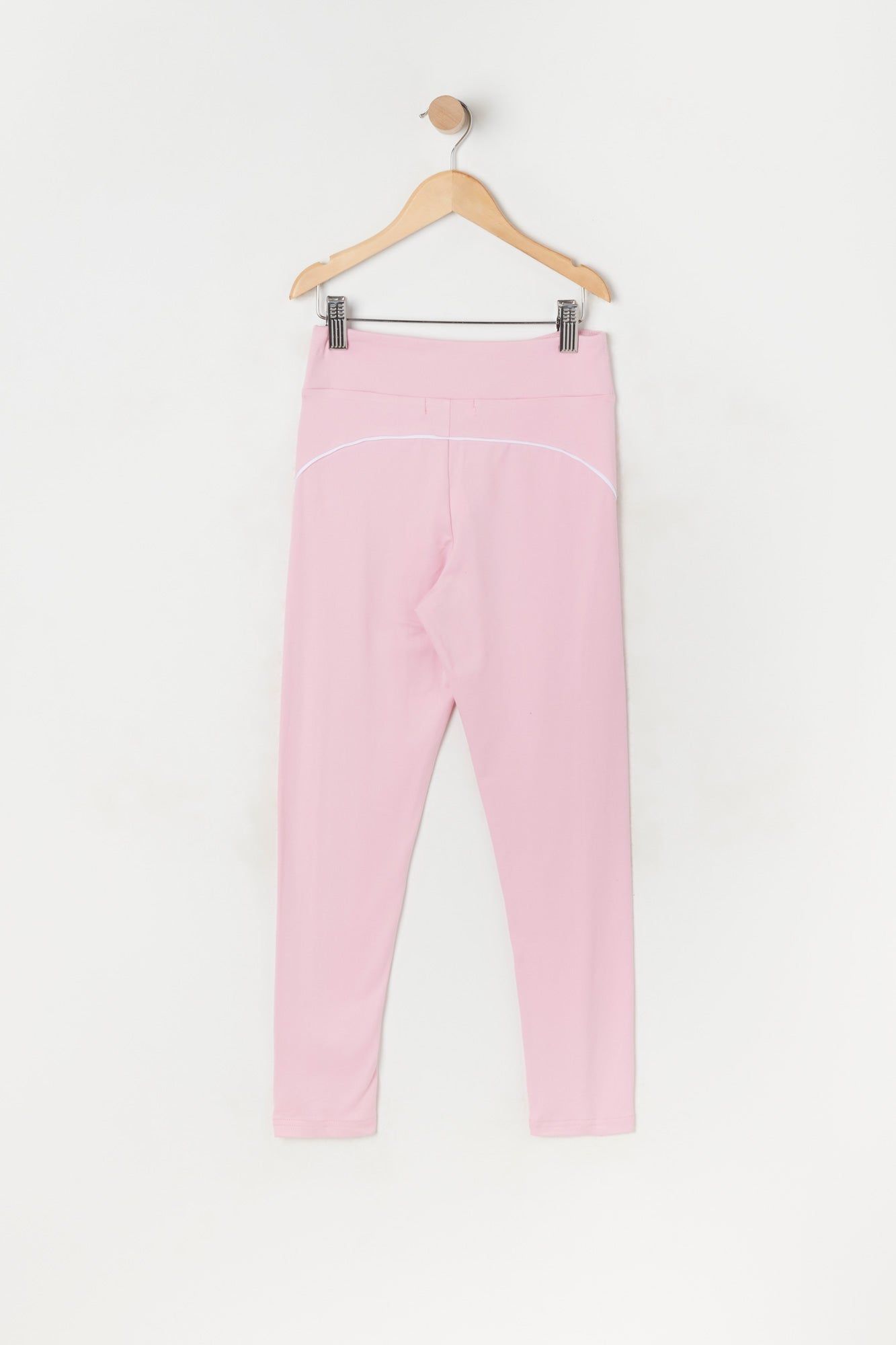 Girls Soft Pink Side Piping Leggings sold by Urban Planet product image thumbnail 2