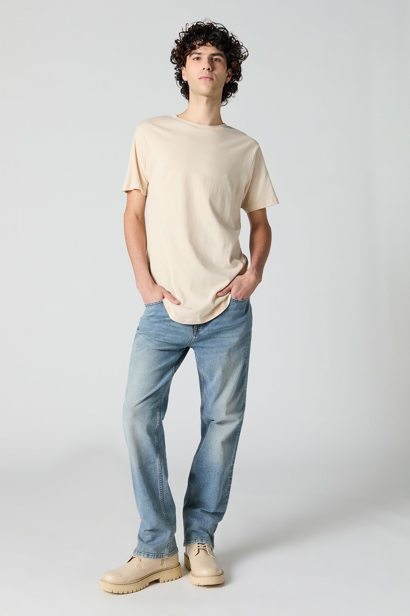 Longline Crewneck T-Shirt sold by Urban Planet product image thumbnail 3