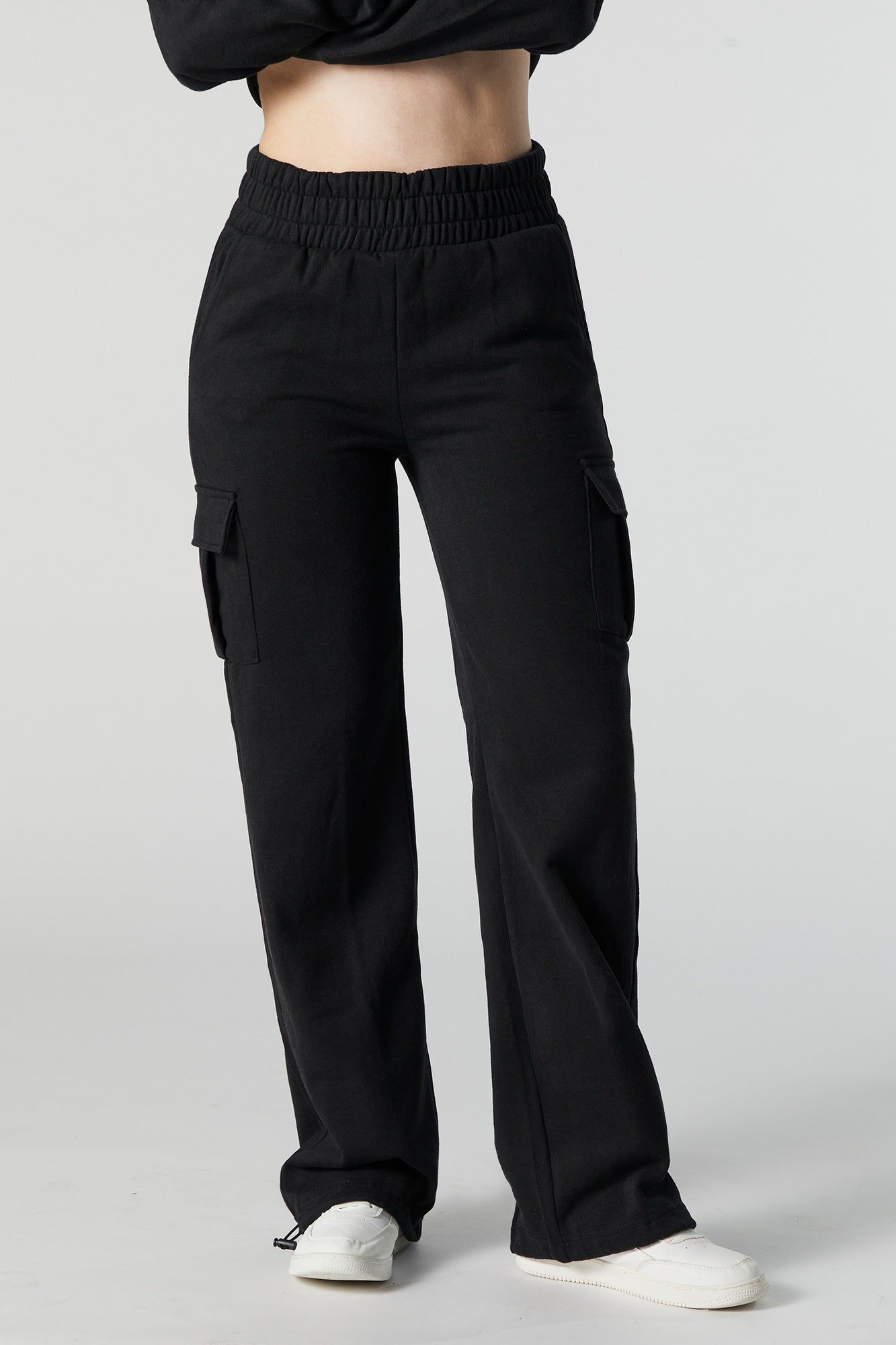 Jogger cargo à jambe large en molleton sold by Urban Planet product image thumbnail 5