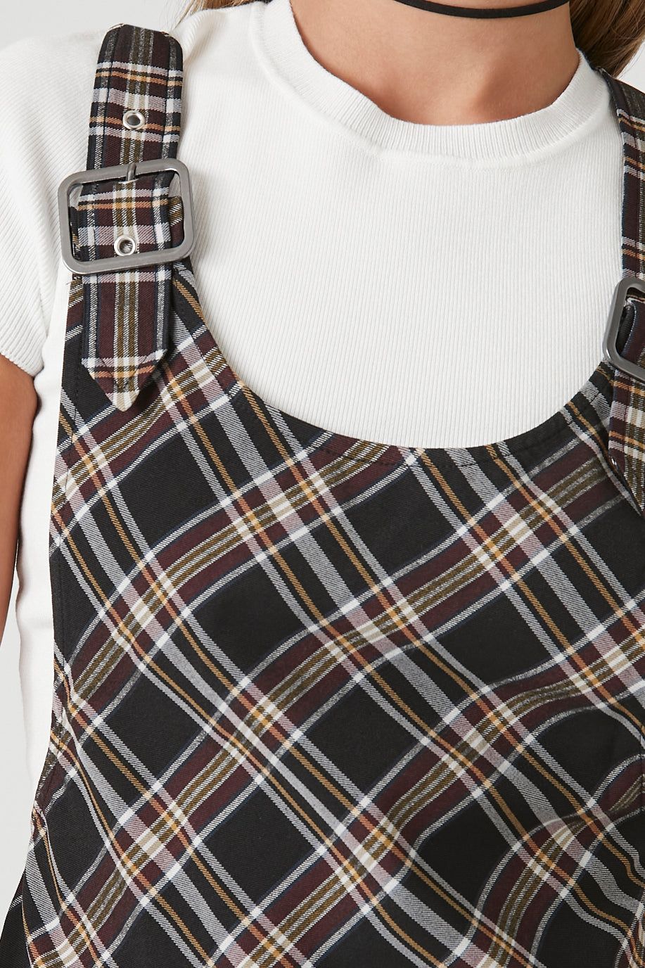 Plaid Overall Mini Dress sold by Urban Planet product image thumbnail 4