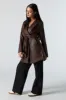Faux Leather Trench Coat sold by Urban Planet