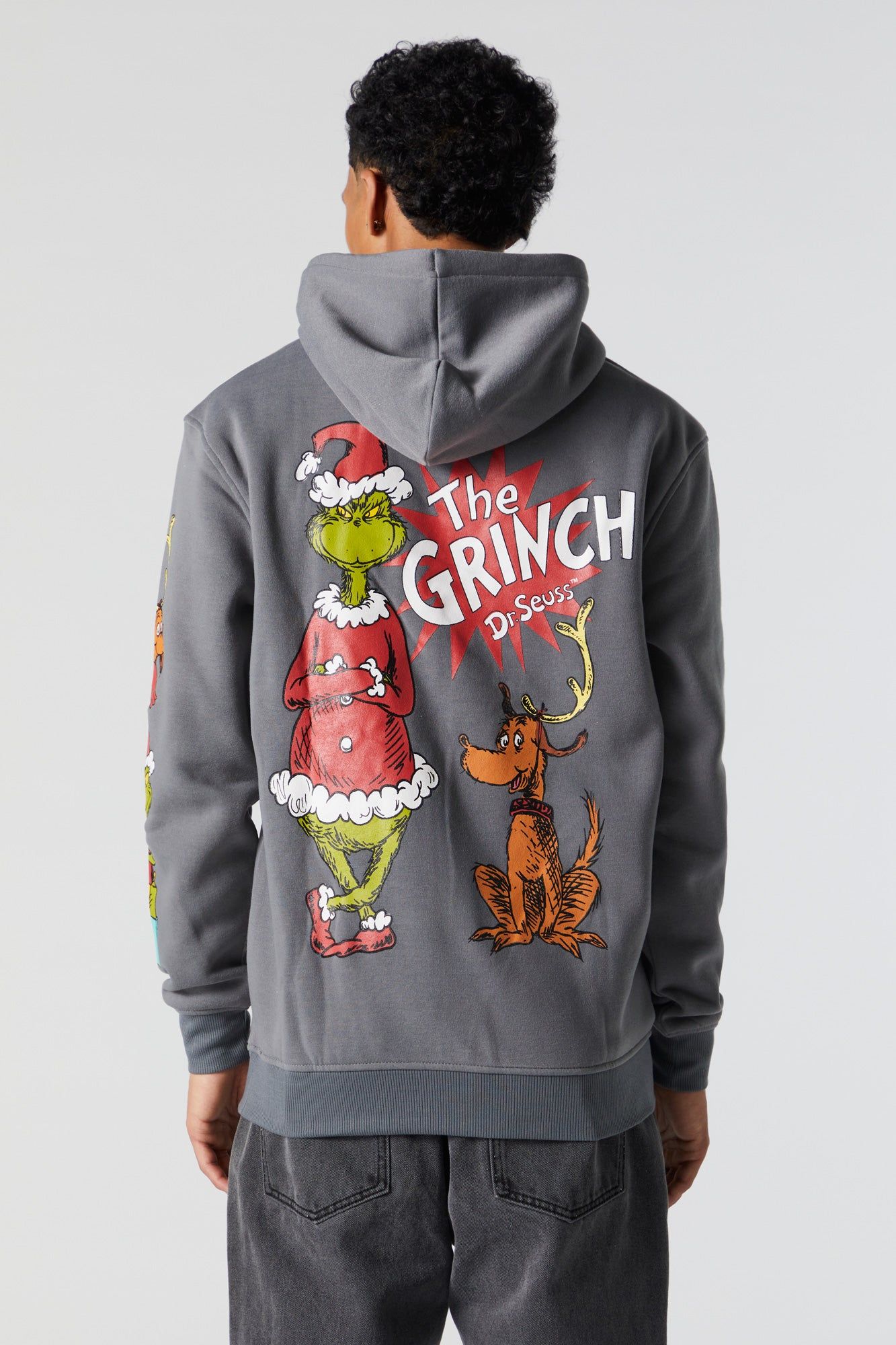 Haut à capuchon en molleton avec imprimé The Grinch sold by Urban Planet product image thumbnail 2