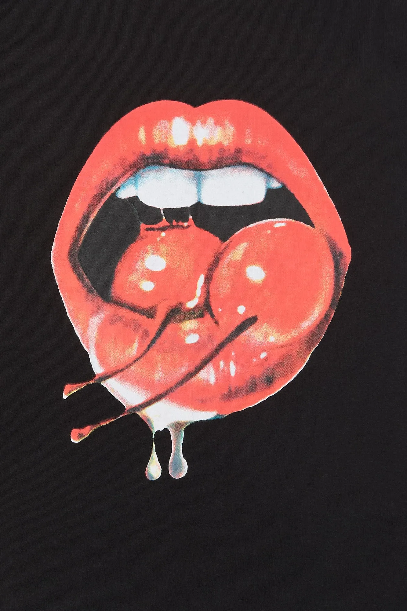 Cherry Lips Graphic T-Shirt sold by Urban Planet product image thumbnail 4