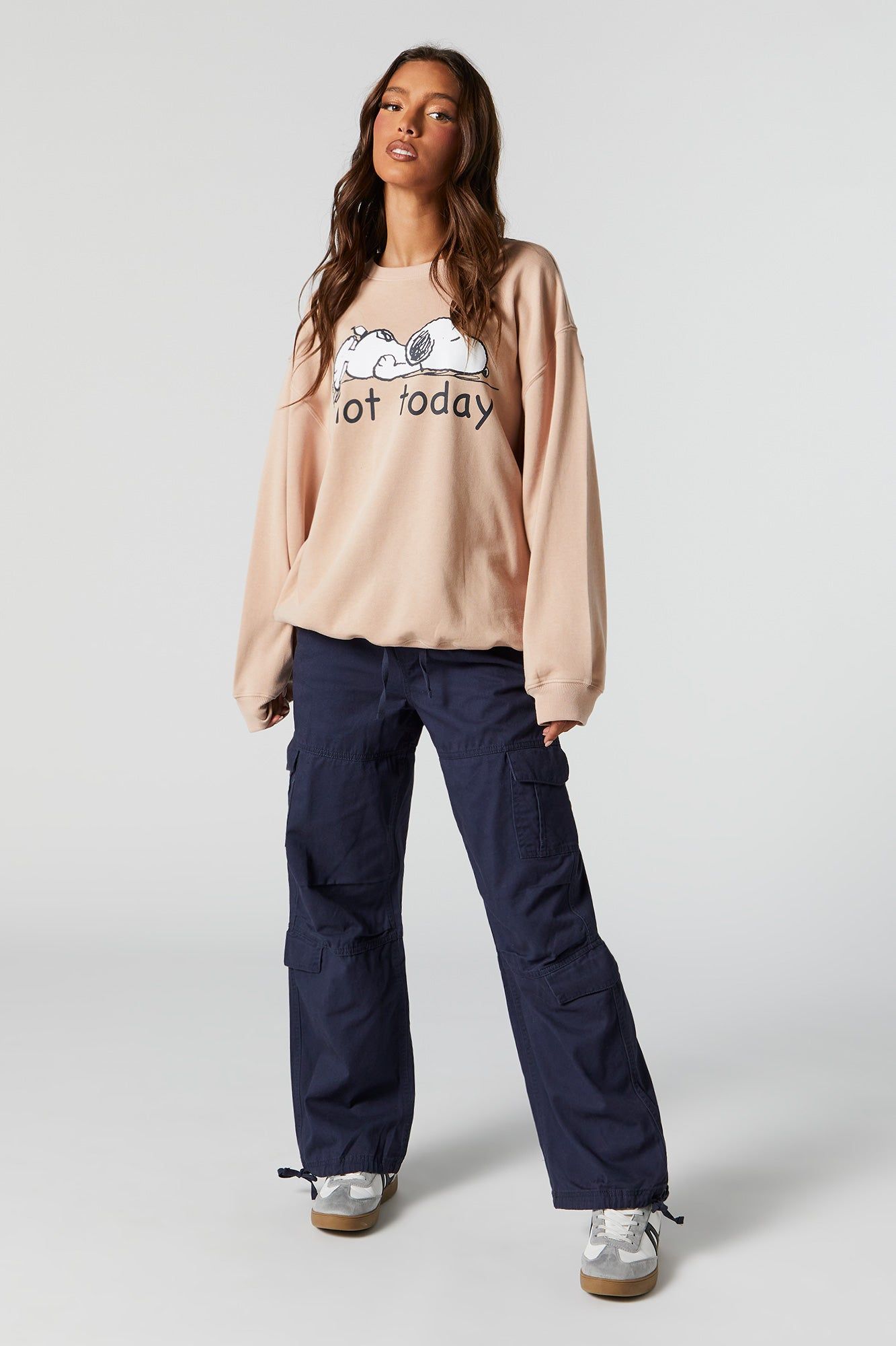 Not Today Graphic Boyfriend Sweatshirt sold by Urban Planet product image thumbnail 3