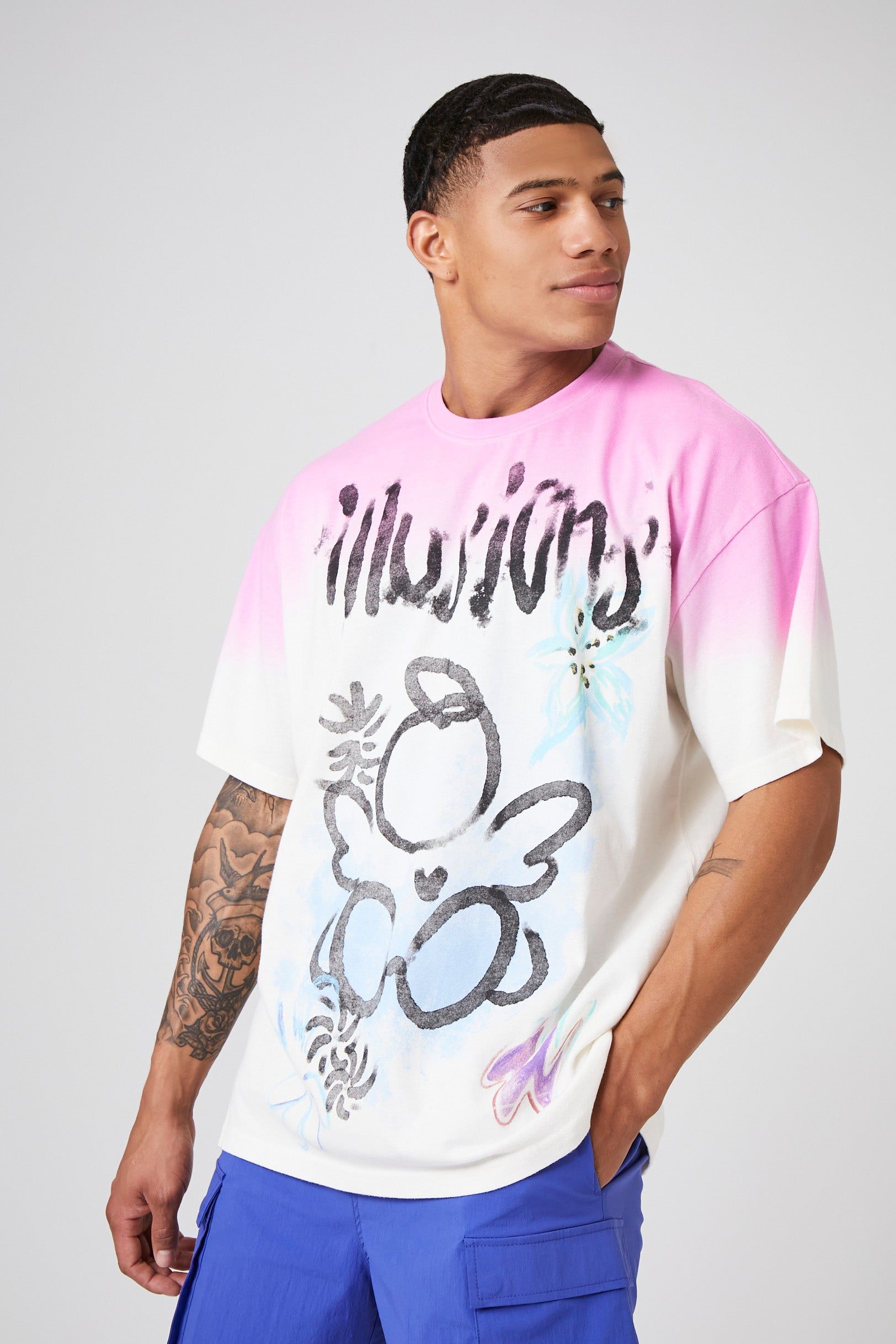 Gradient Illusions Graphic T-Shirt sold by Urban Planet