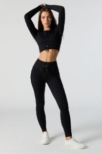 Legging Sommer Ray sans couture à taille coulissante sold by Urban Planet