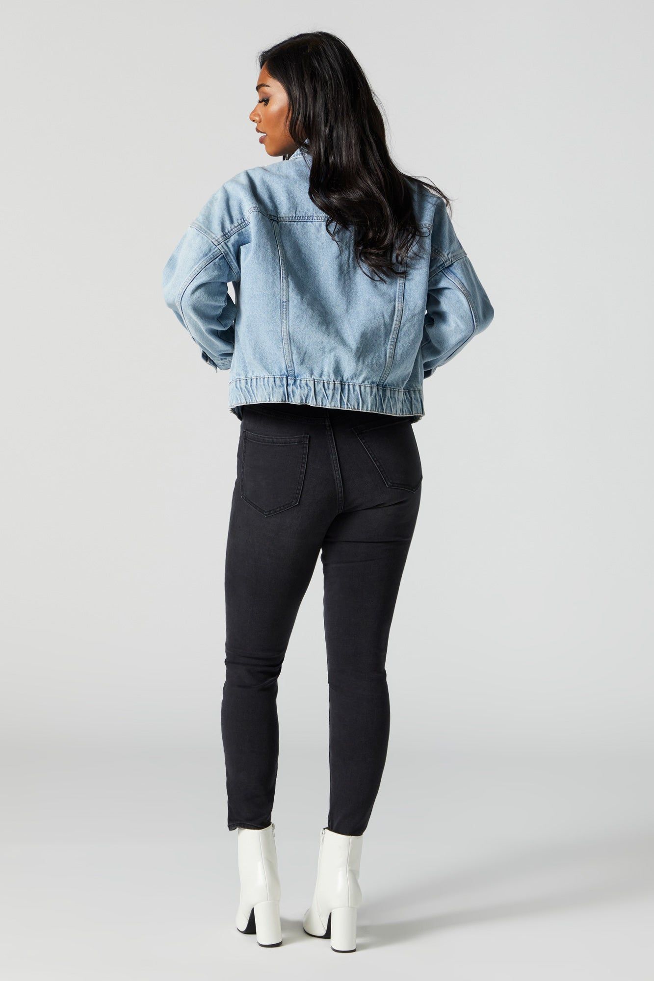 Miami Black Wash High Rise Skinny Jean sold by Urban Planet product image thumbnail 3