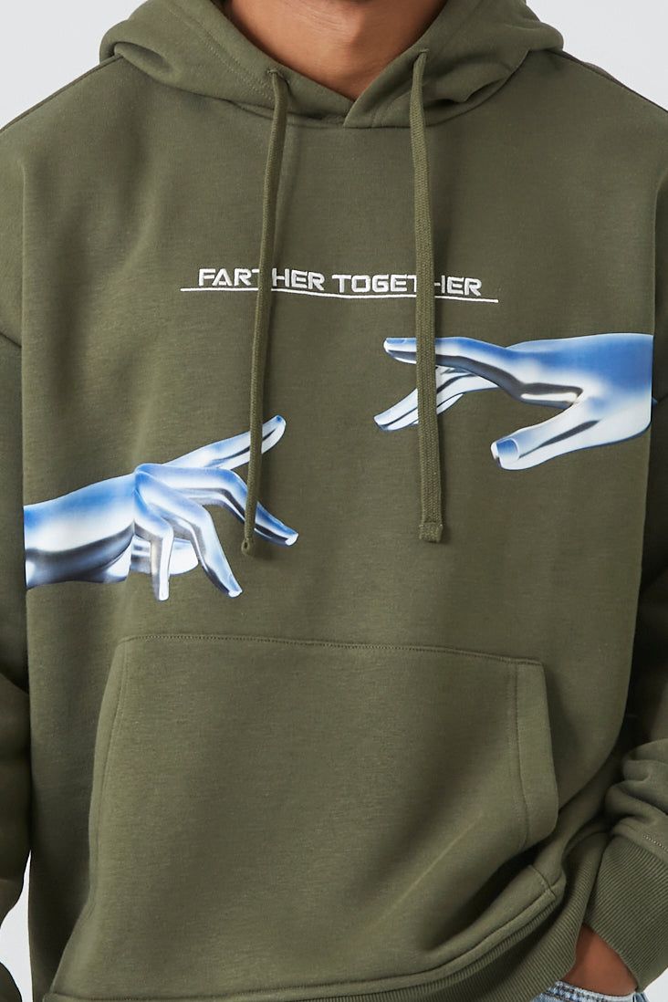 Haut à capuchon avec imprimé Farther Together sold by Urban Planet product image thumbnail 4