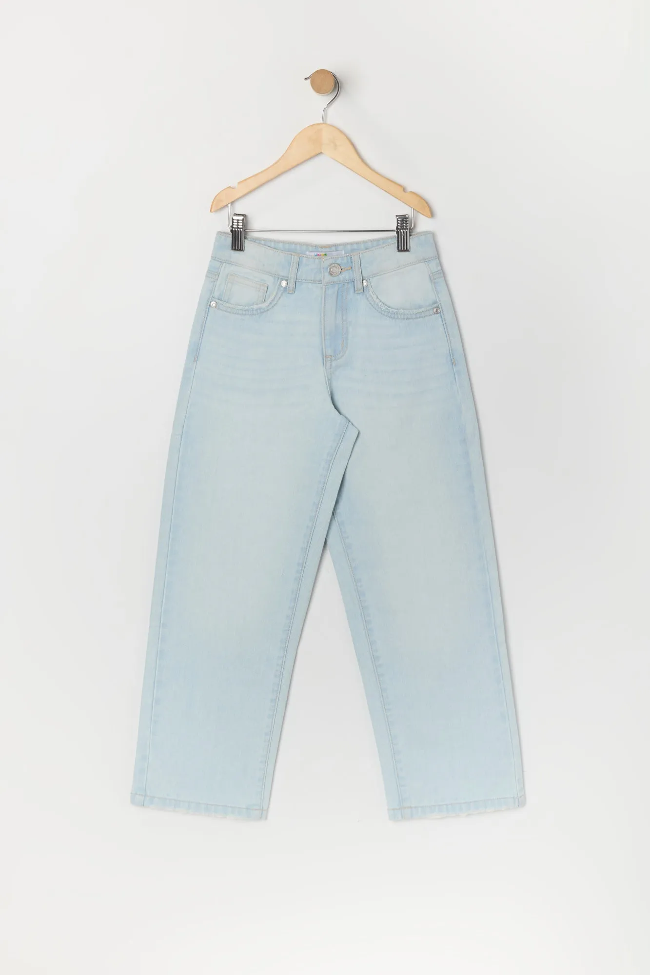 Girls Washed Wide Leg Jean sold by Urban Planet