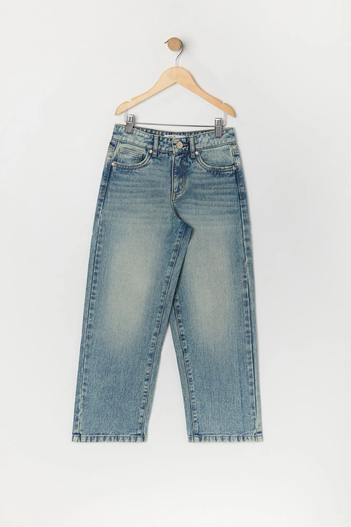 Girls Washed Wide Leg Jean sold by Urban Planet product image thumbnail 3