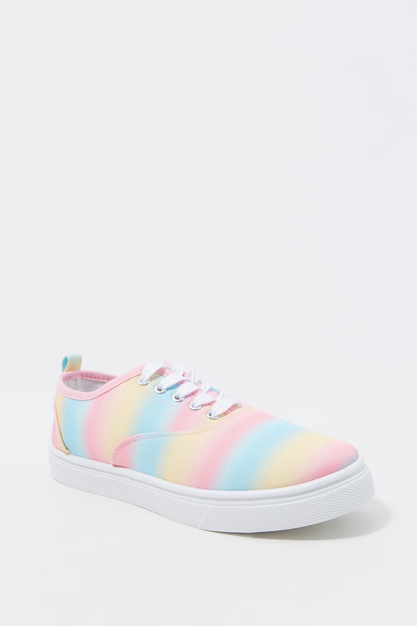 Espadrilles à tige basse lacées avec motif arc-en-ciel pour fille sold by Urban Planet product image thumbnail 2