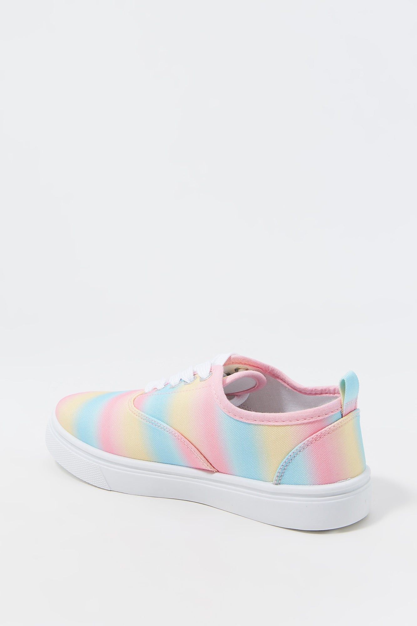 Espadrilles à tige basse lacées avec motif arc-en-ciel pour fille sold by Urban Planet product image thumbnail 3