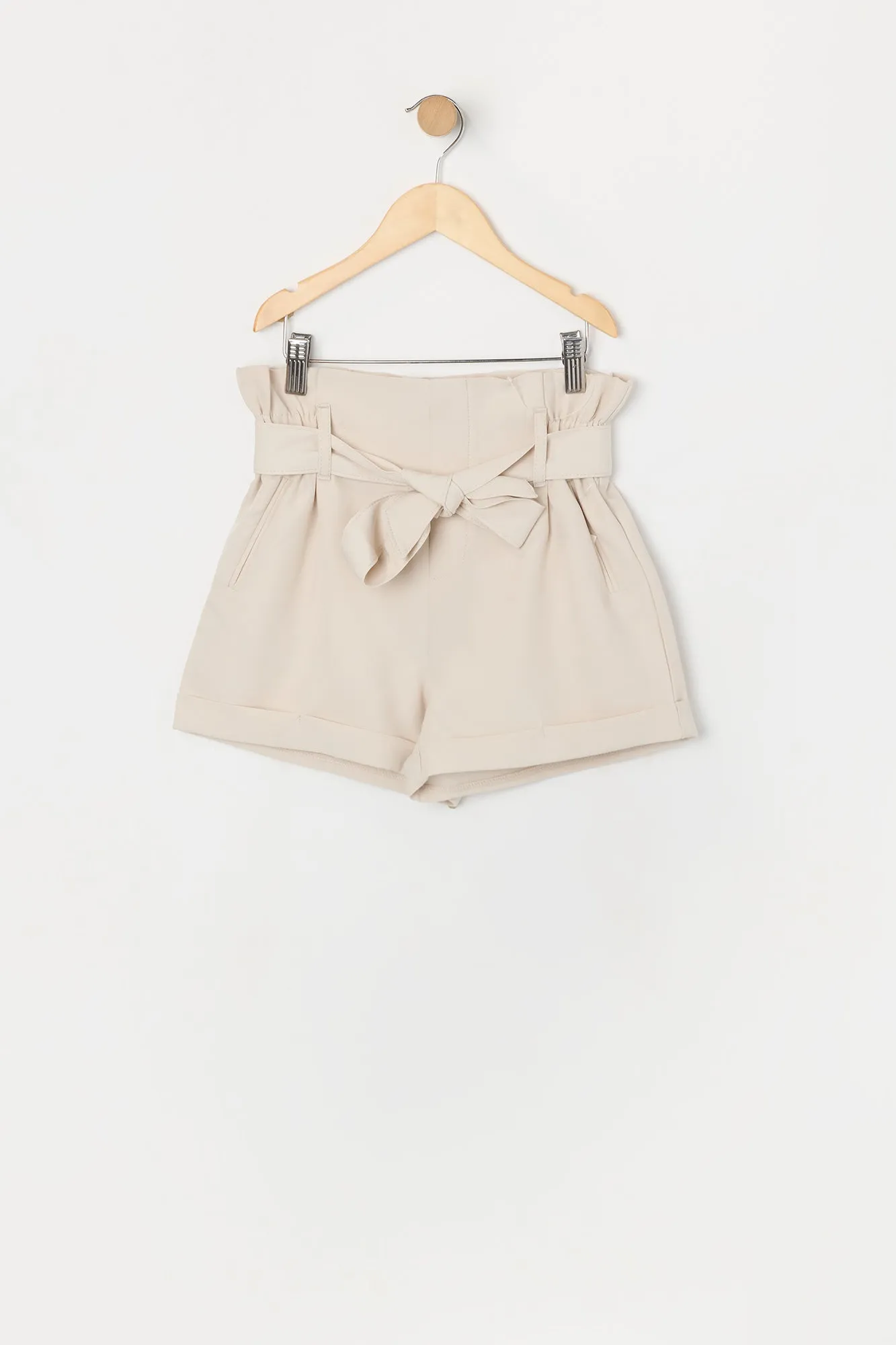 Girls Belted Paperbag Short sold by Urban Planet