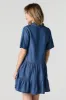 Robe nuisette longueur mini à volants et manches courtes sold by Urban Planet