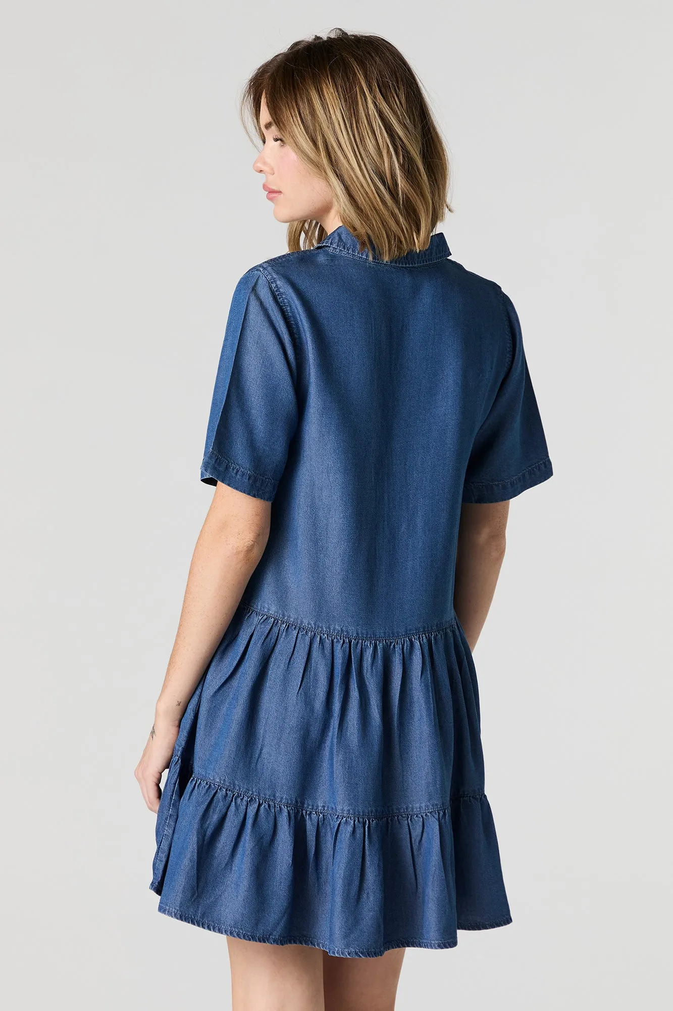 Robe nuisette longueur mini à volants et manches courtes sold by Urban Planet product image thumbnail 2