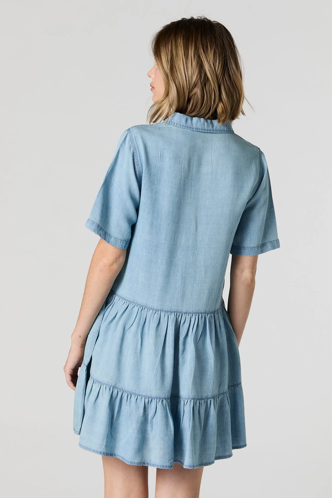 Robe nuisette longueur mini à volants et manches courtes sold by Urban Planet product image thumbnail 5