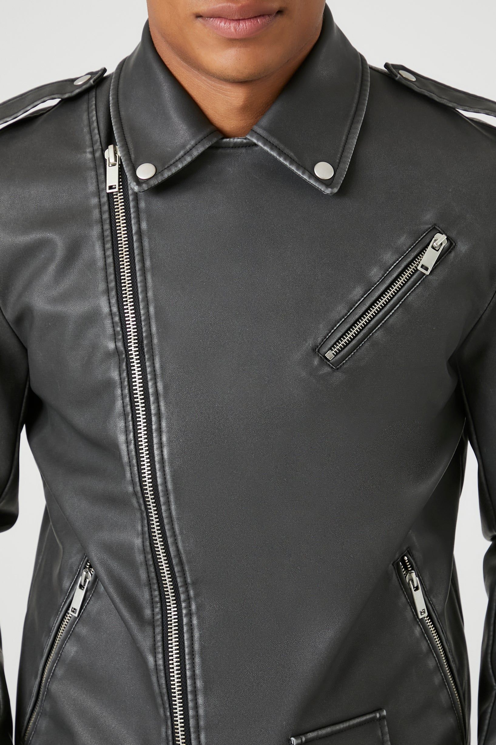 Blouson de style moto en similicuir sold by Urban Planet product image thumbnail 5