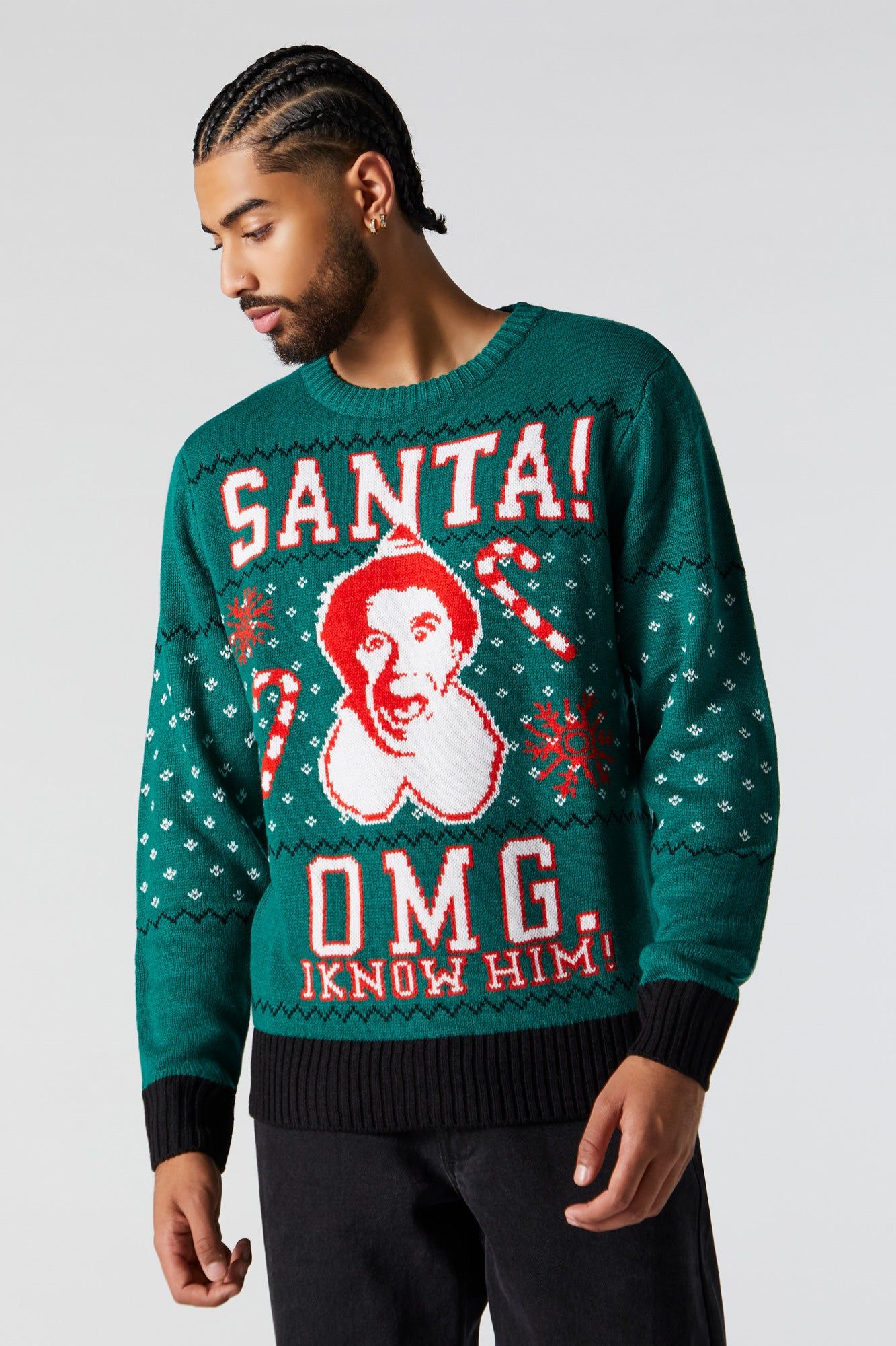 Chandail de Noël en tricot à imprimé Buddy the Elf sold by Urban Planet