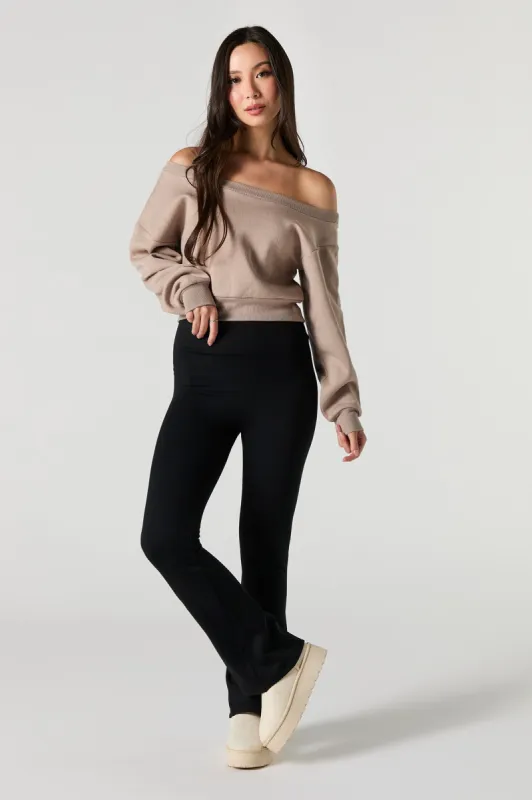 Faux Fur Lined Flare Legging sold by Urban Planet
