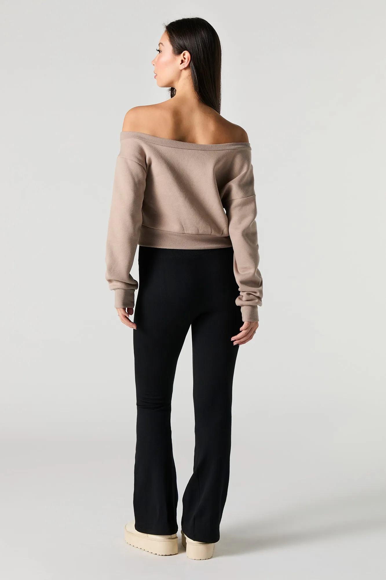 Faux Fur Lined Flare Legging sold by Urban Planet product image thumbnail 3
