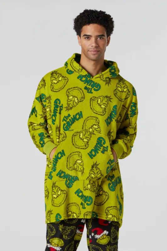 Haut surdimensionné en peluche à imprimé Then Grinch sold by Urban Planet
