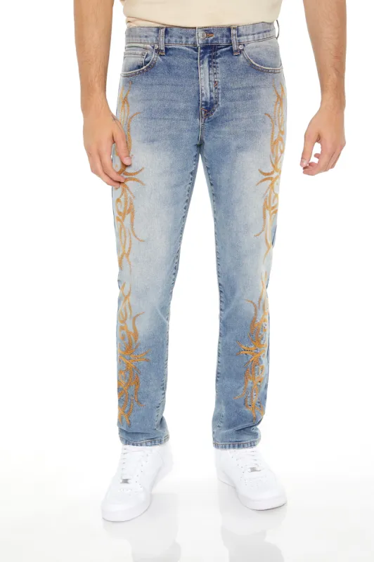 Embroidered Slim Jean sold by Urban Planet