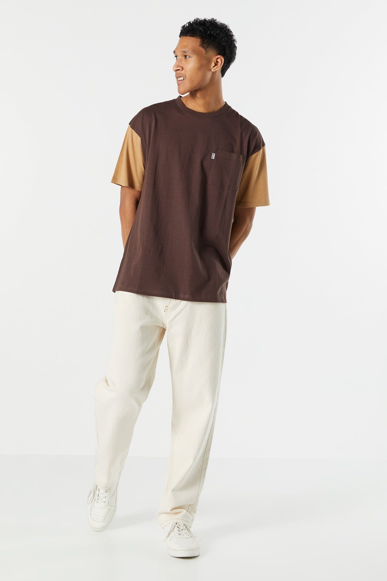 Contrast Sleeve T-Shirt sold by Urban Planet product image thumbnail 3