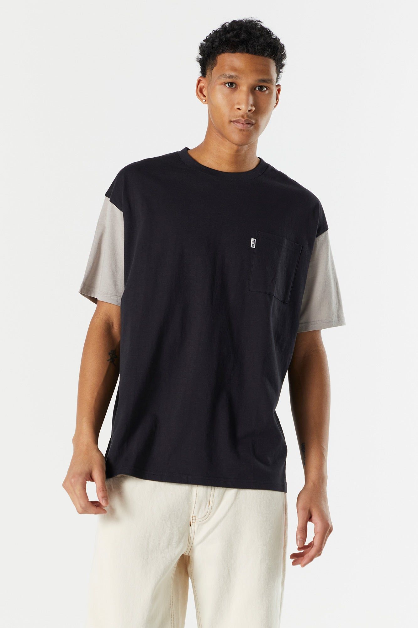 Contrast Sleeve T-Shirt sold by Urban Planet product image thumbnail 4