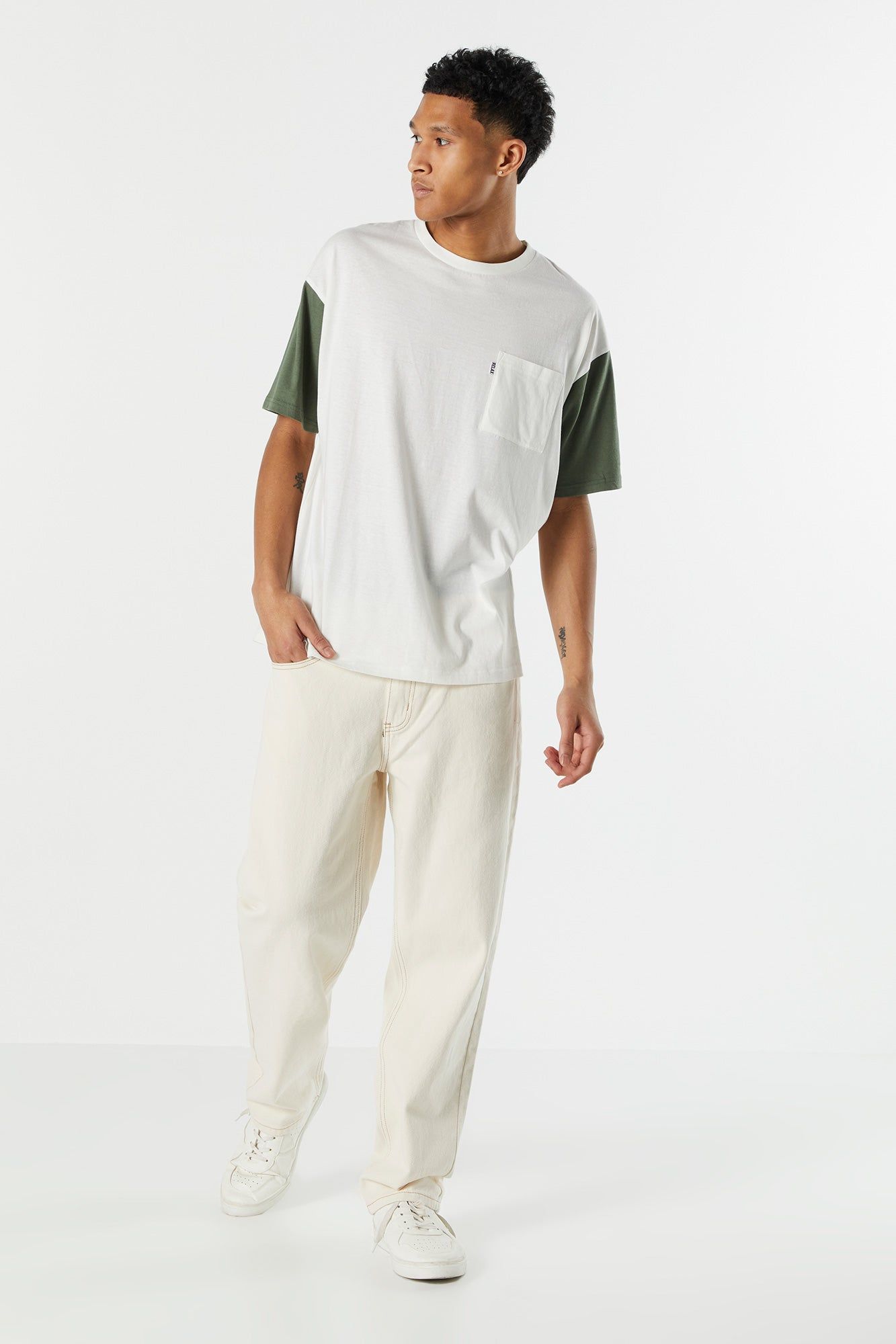 Contrast Sleeve T-Shirt sold by Urban Planet product image thumbnail 9