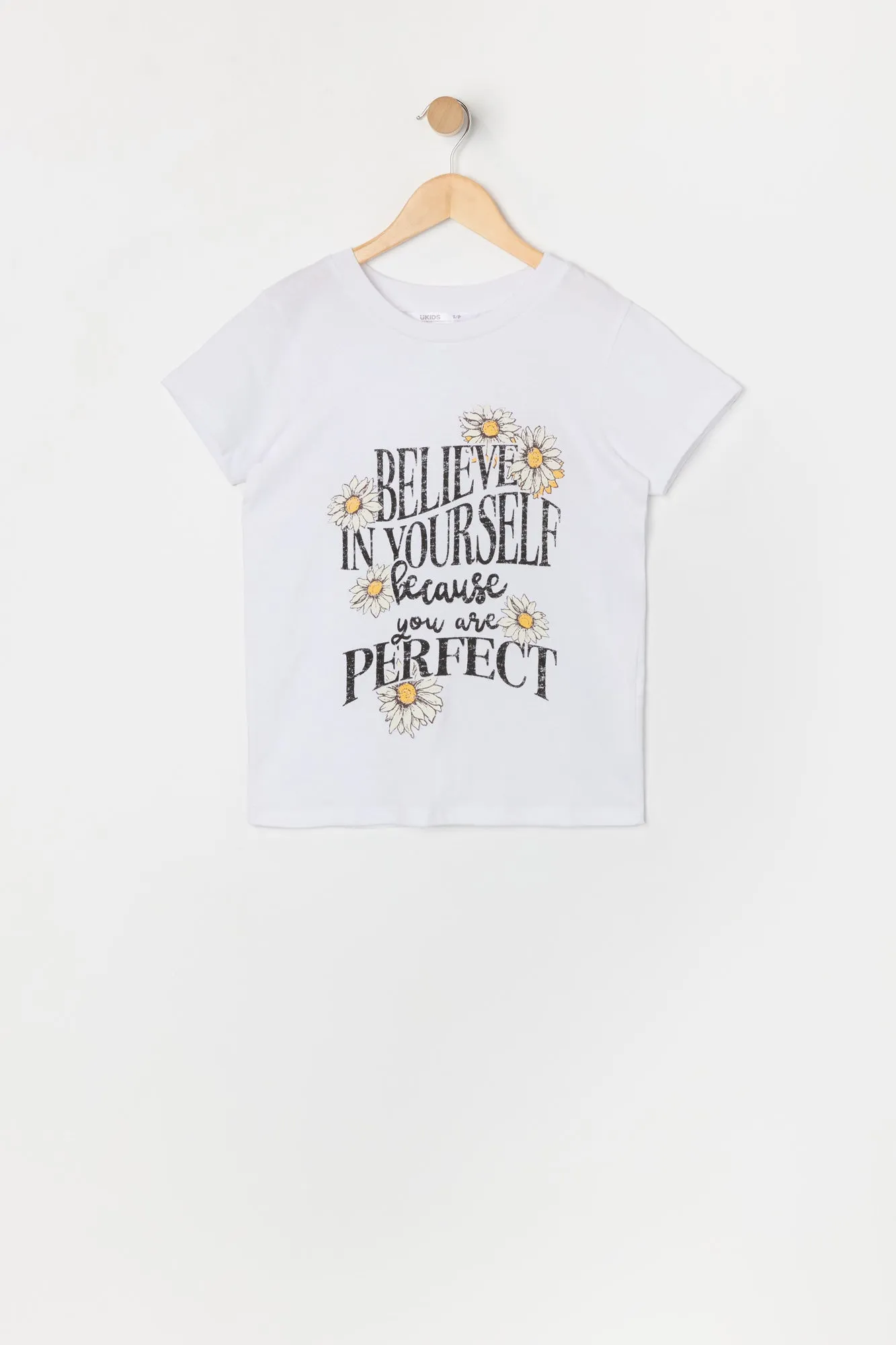T-shirt à imprimé Believe in Yourself pour fille sold by Urban Planet